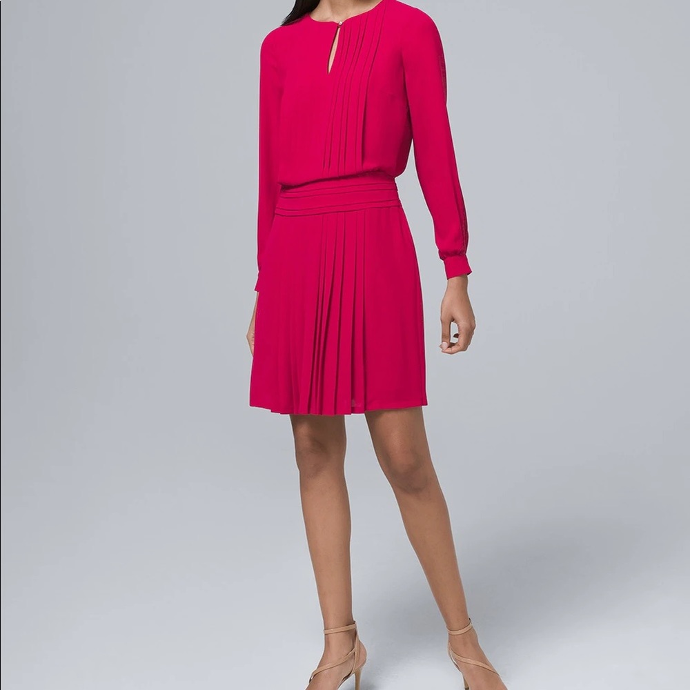 Pleated Soft Blouson Dress - Picture 2 of 3